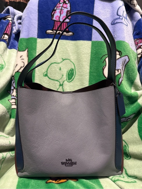 Coach Handbags - 2020 Coach Hadley Hobo in gray, blue, and merlot colorblock pebbled leather